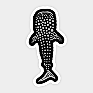 Whale Shark Dot Art – Minimalist Ocean Design Sticker
